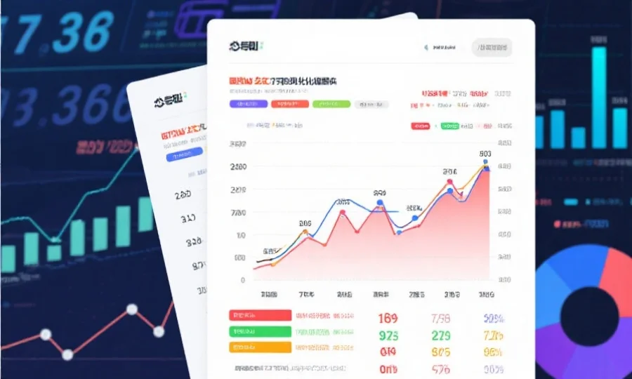 一份丰富的可视化走势图，显示不同号码在过去一年中的冷热分布和趋势线，背景为数字与图表